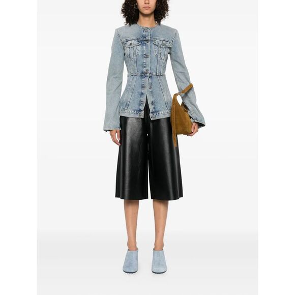 Haikure Women Leather Shorts - Picture 2 of 5